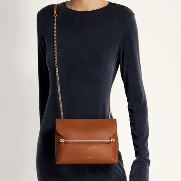 Strathberry Stylist Crossbody Bag in Chestnut - Picture 8 of 16